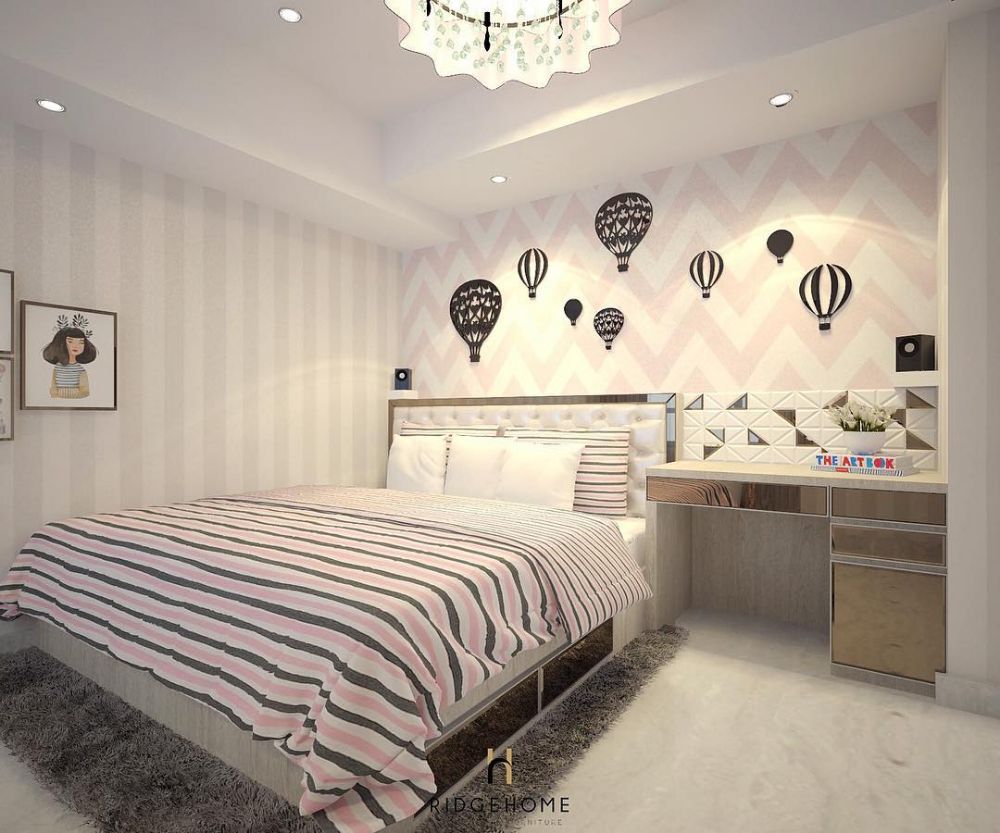 desain-kamar-tidur-anak-perempuan-mewah-dengan-wallpaper-dinding-yang-unik (1)